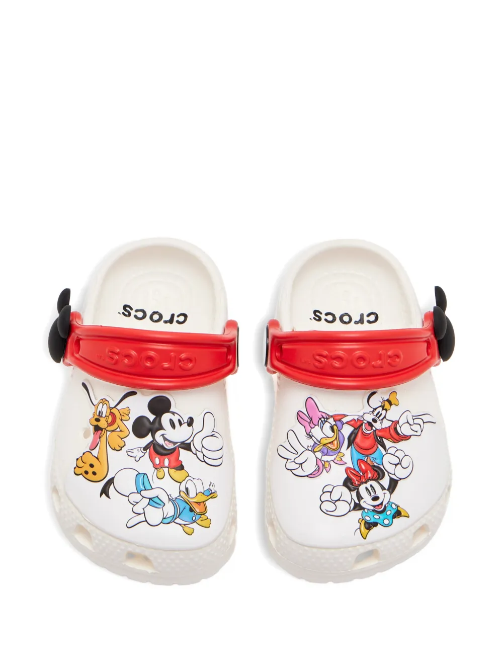 Crocs Kids x Disney cartoon-detail clog Wit