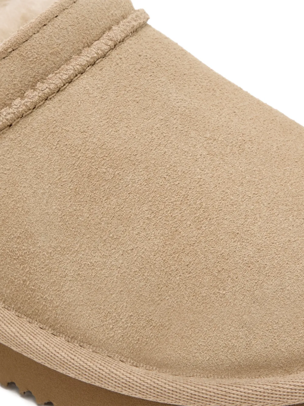 UGG Kids trimmed slippers Beige