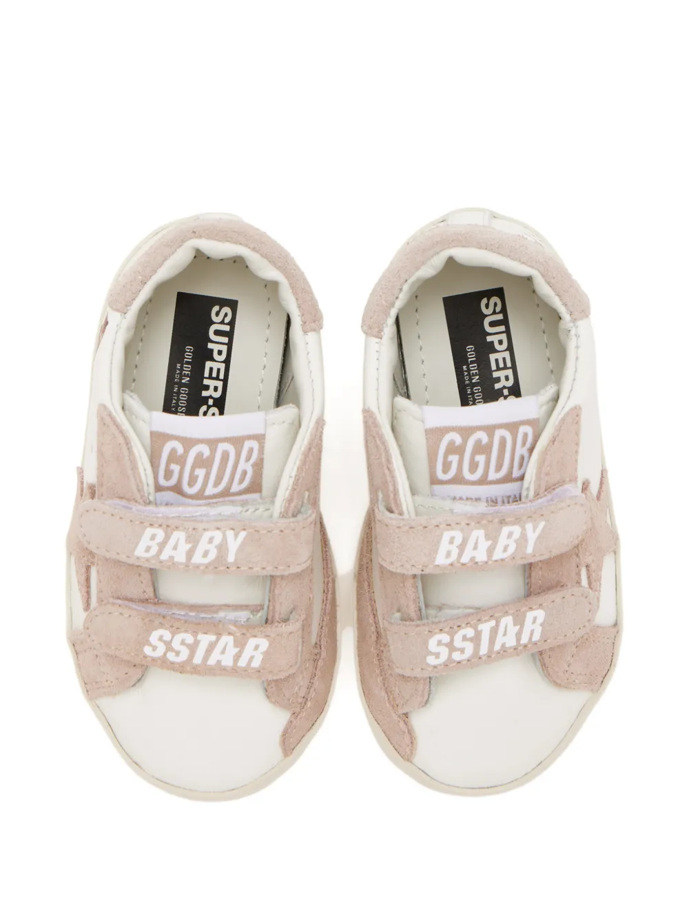 Golden Goose Kids star-appliqué touch-straps sneakers Wit