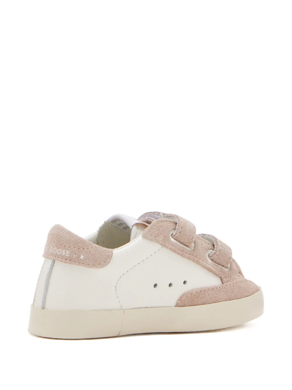 Golden Goose Kids star-appliqué touch-straps sneakers Wit