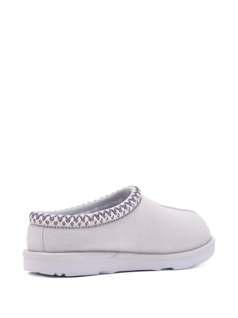 UGG Kids knitted-trim slippers Wit