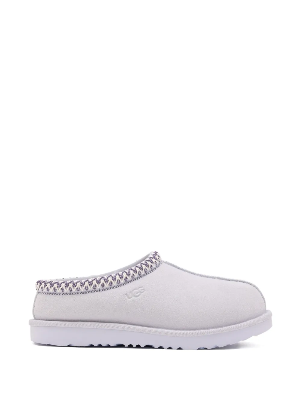 Ugg Kids' Knitted-trim Slippers In Gray