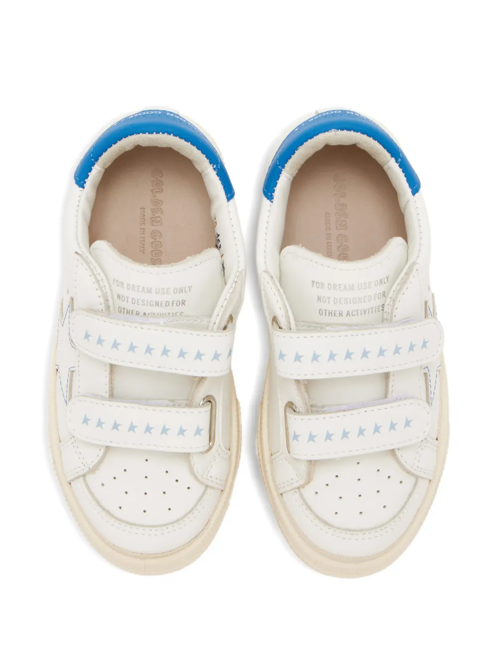 Golden Goose Kids May School star-appliqué sneakers Wit