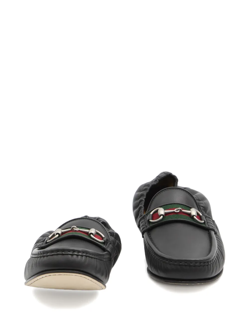 Gucci Loafers met Horsebit-detail Zwart