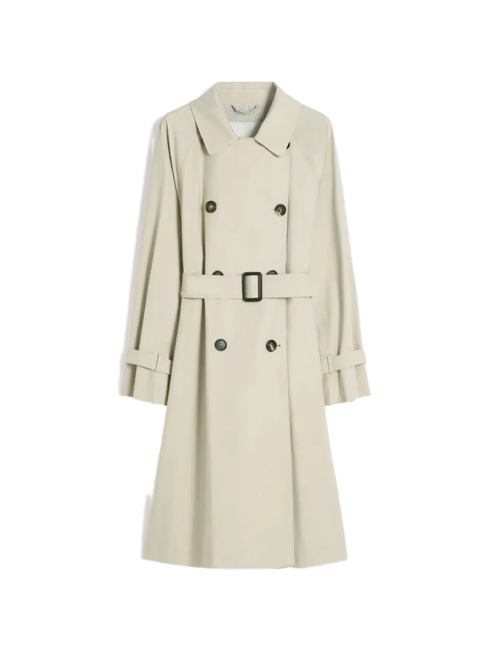 Max Mara buttoned belted raincoat - Toni neutri