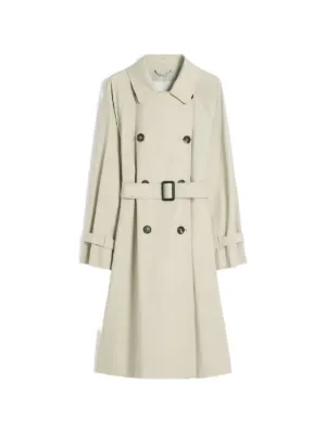 Prada double-breasted Trench Coat | Neutrals | FARFETCH IN