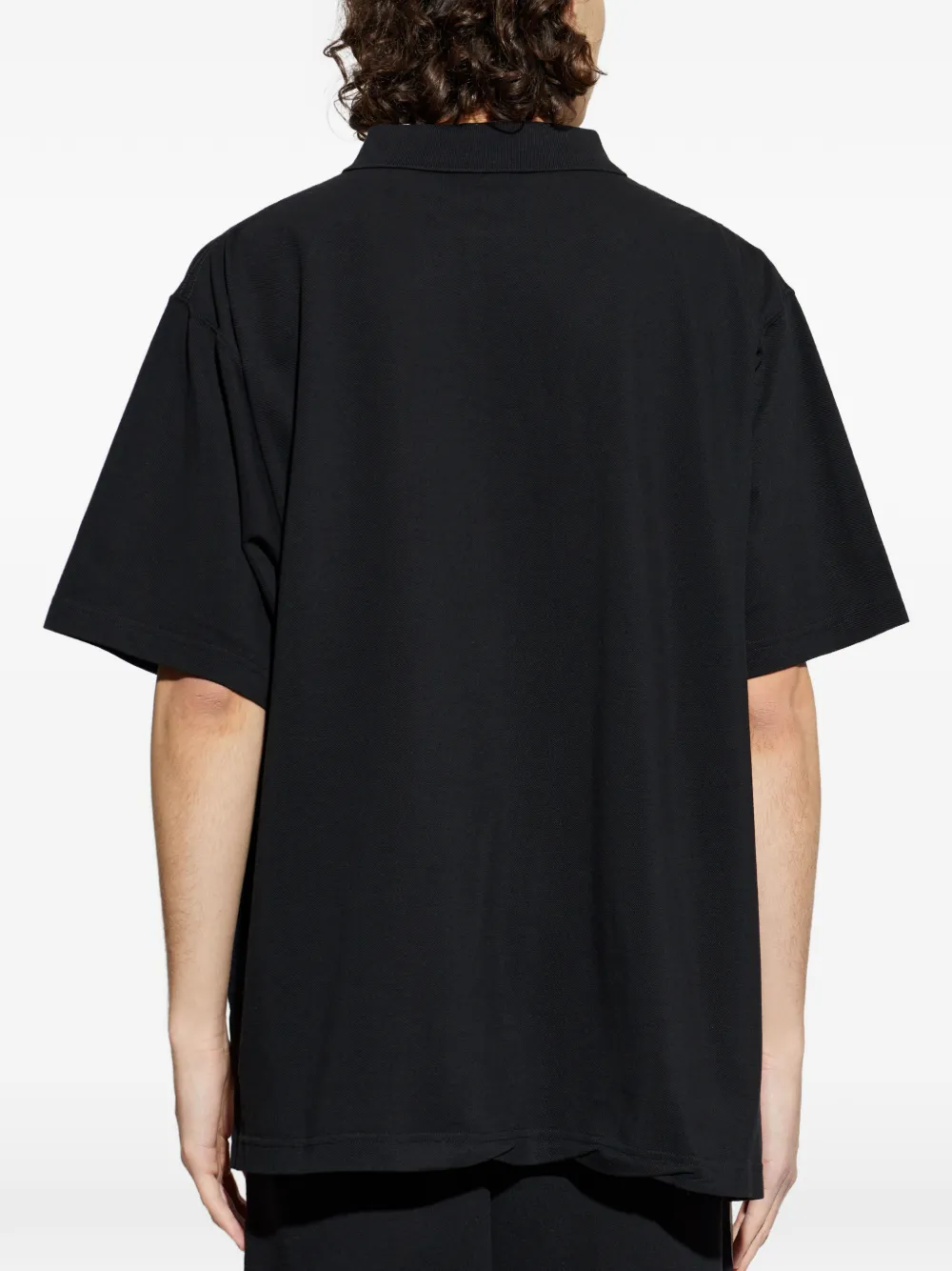Balenciaga Poloshirt met logo Zwart