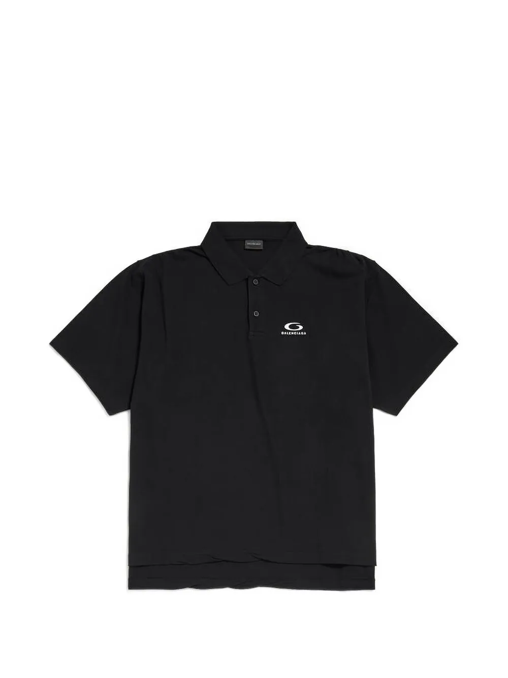 Balenciaga logo-detail polo shirt - Nero