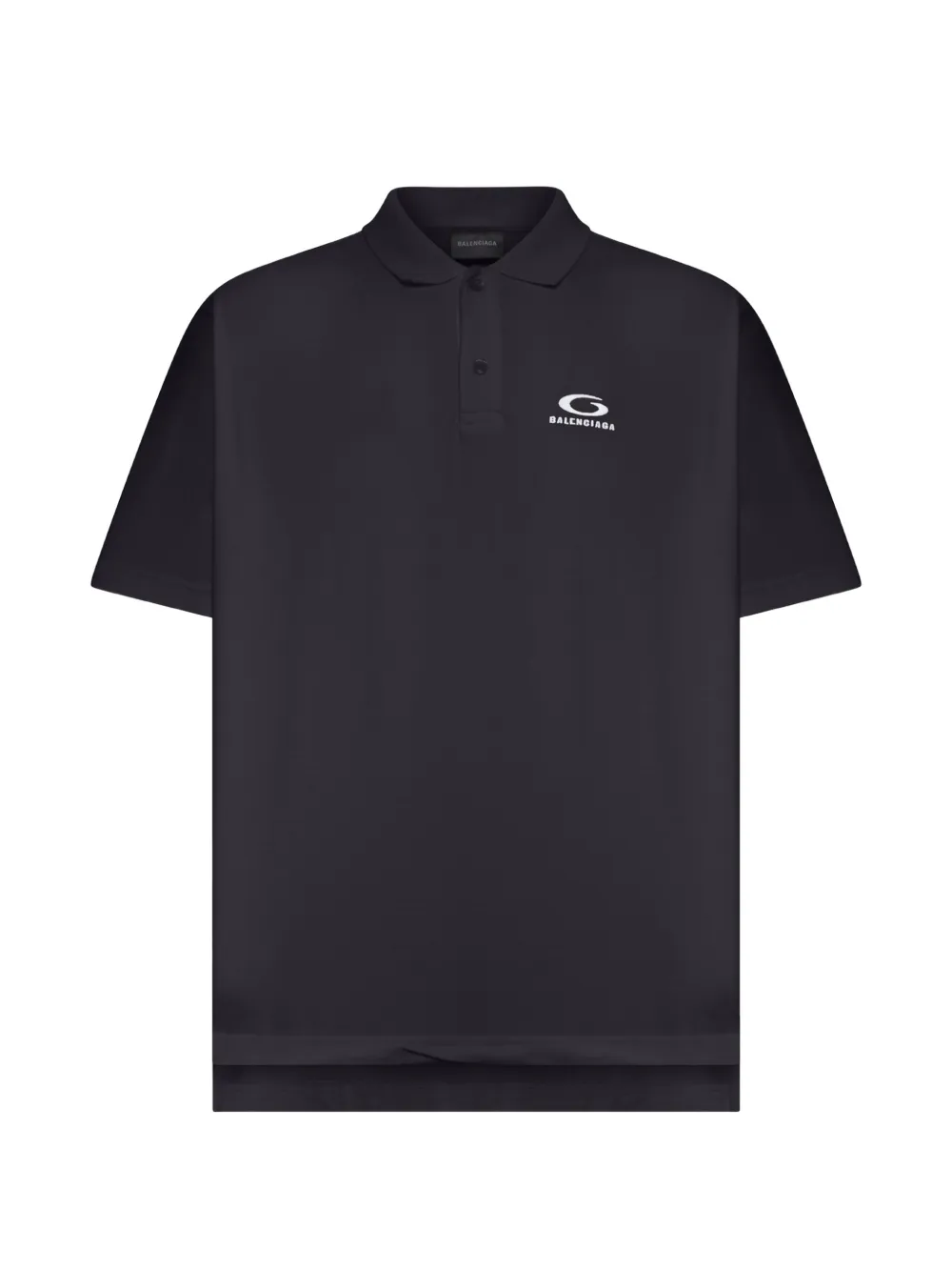 Balenciaga Poloshirt met logo Zwart