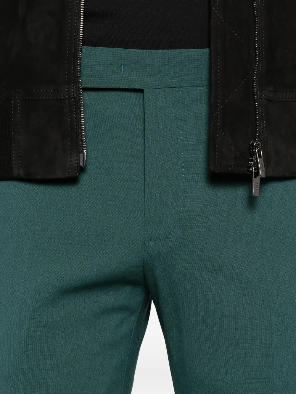 PT Torino Broek met riemlussen Groen