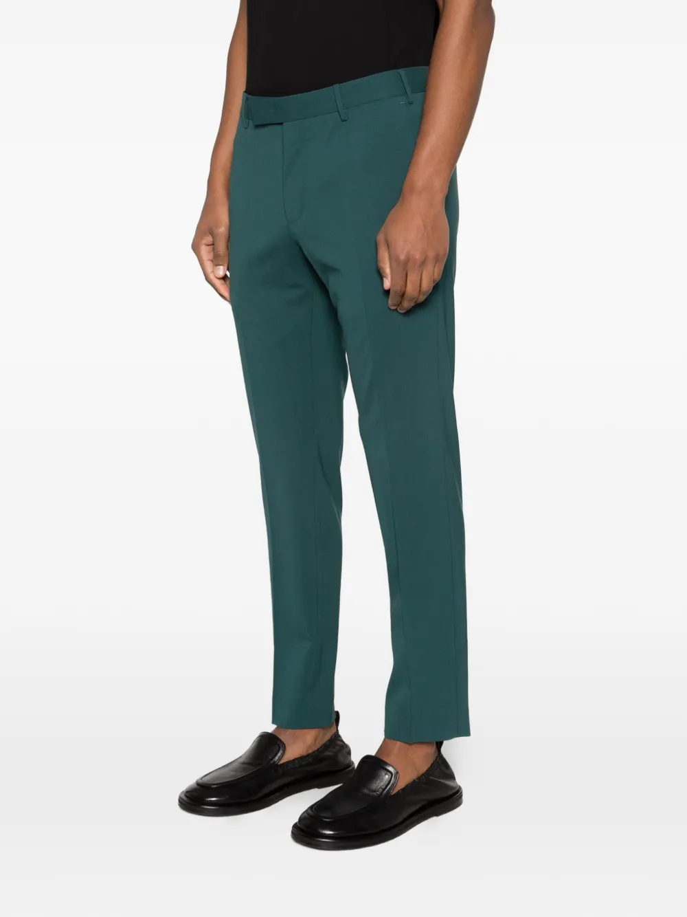 PT Torino Broek met riemlussen Groen