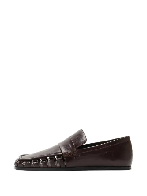 Jil Sander square.-toe loafers
