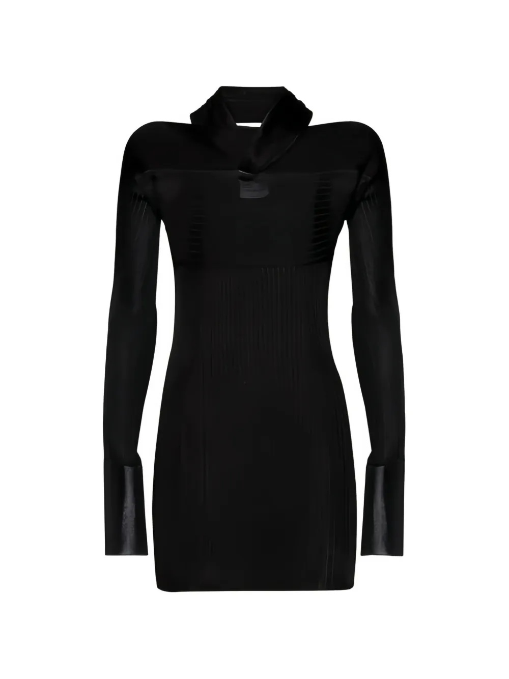 Ferragamo long sleeves mock neck T-shirt - Nero