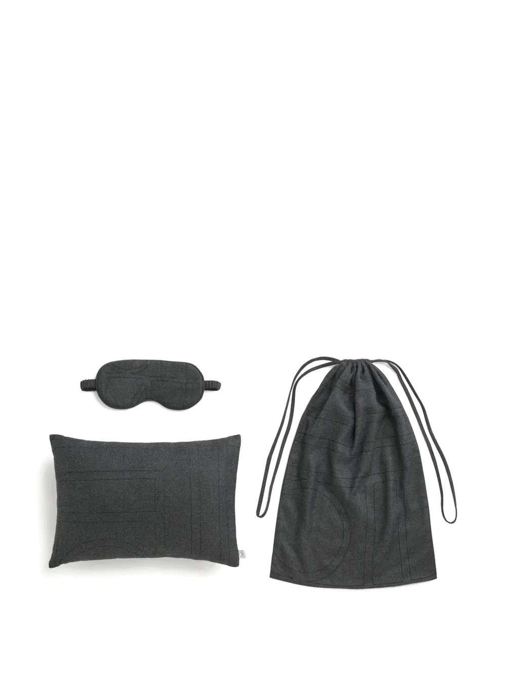 TOTEME Slaapset met monogram Grijs