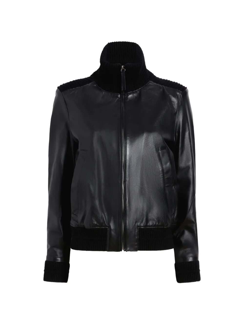 Proenza Schouler White Label Elenora ribbed-collar jacket - Nero