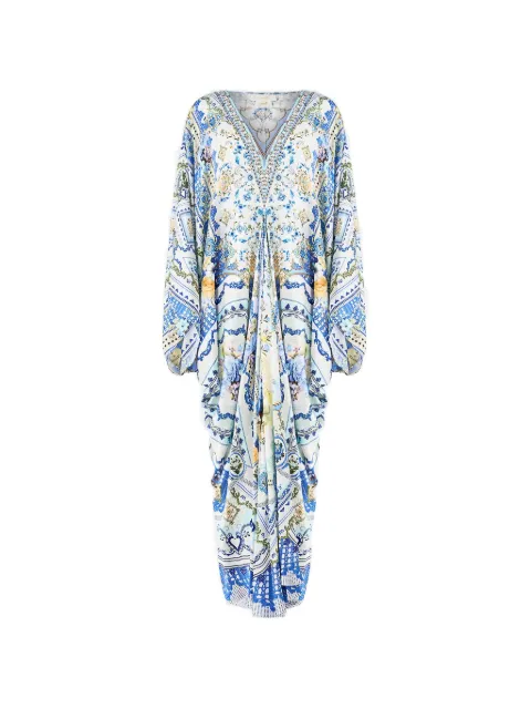Camilla blomstret kaftan med T-form