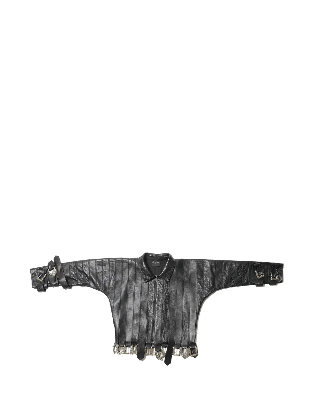 Enfants Riches Déprimés buckles leather jacket - Nero