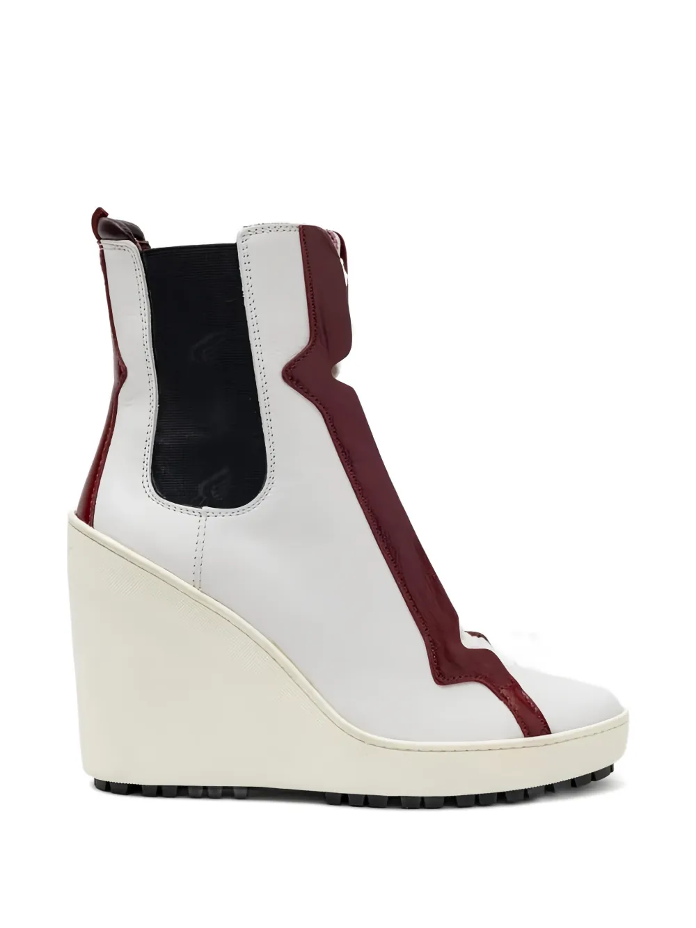 Hogan - Laarzen met sleehak - dames - kalfsleer/kalfsleer/rubber