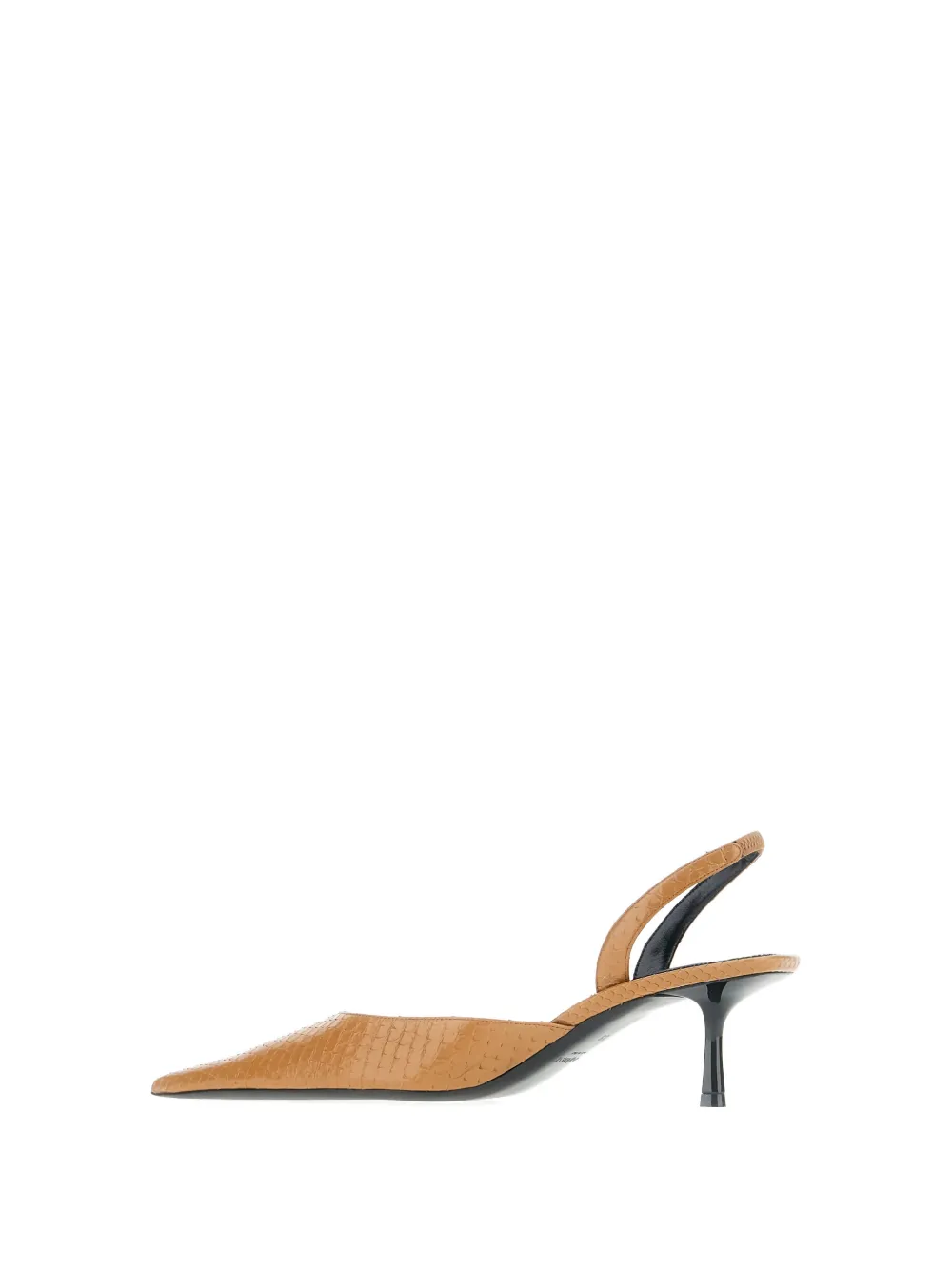 Saint Laurent Babylone slingback pumps met puntige neus Bruin