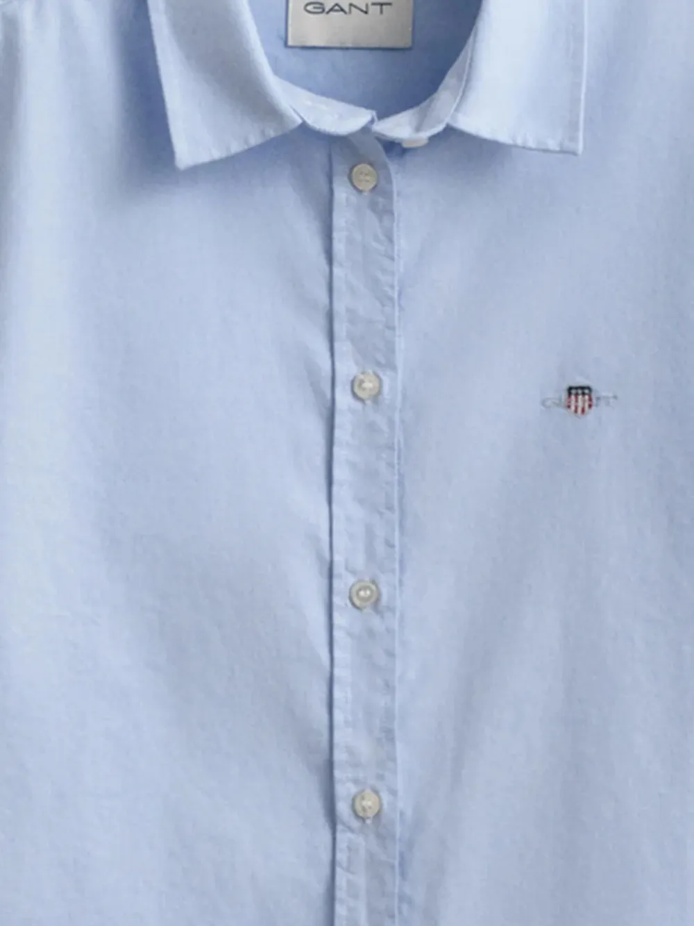  Gant Embroidered-logo Shirt - Blue 