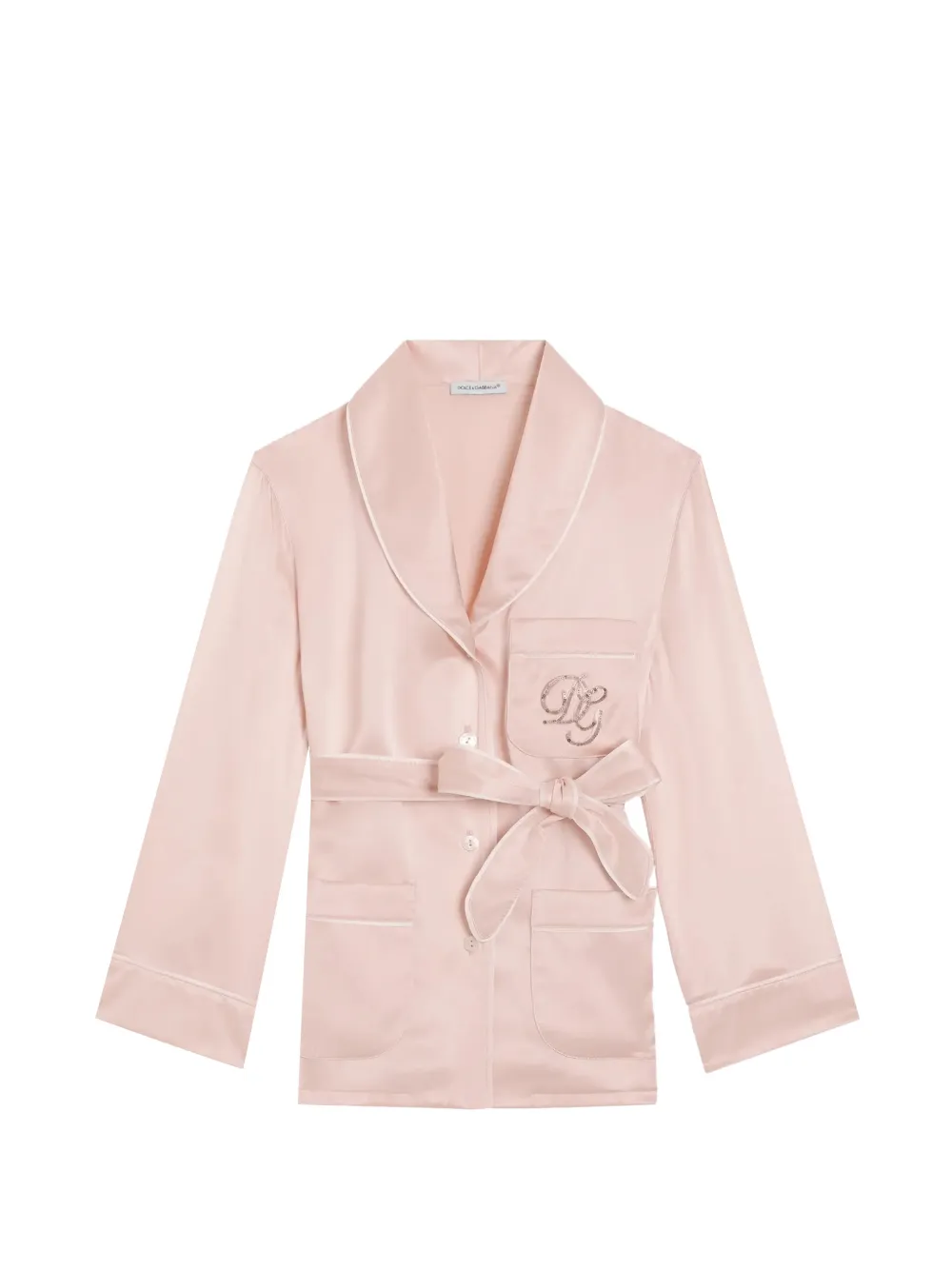 Dolce & Gabbana Kids sequin trim shirt - Rosa