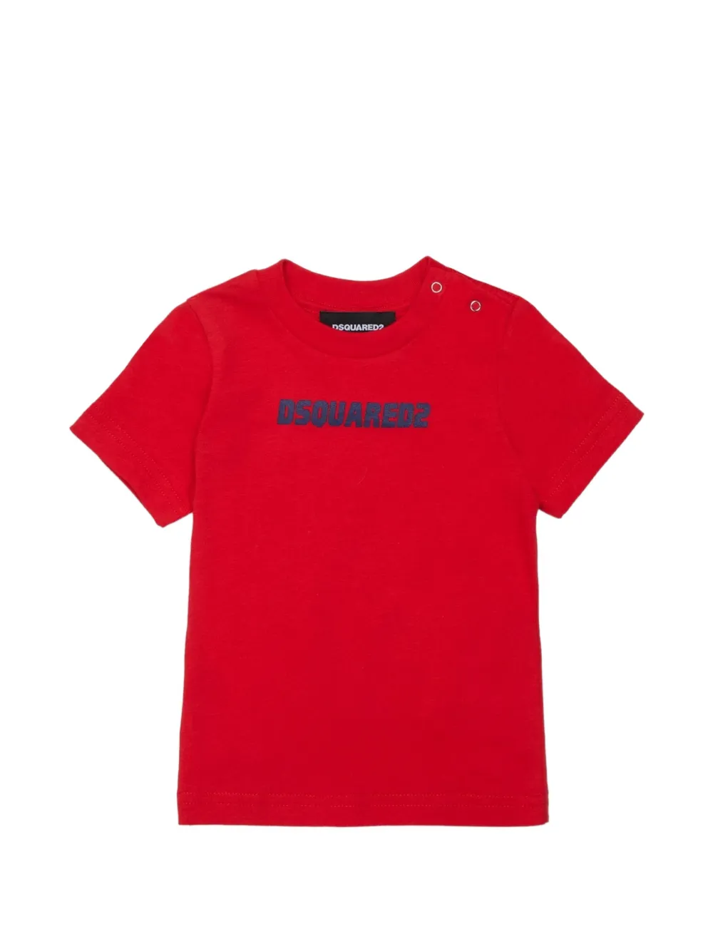DSQUARED2 KIDS buttoned short-sleeve T-shirt - Rosso