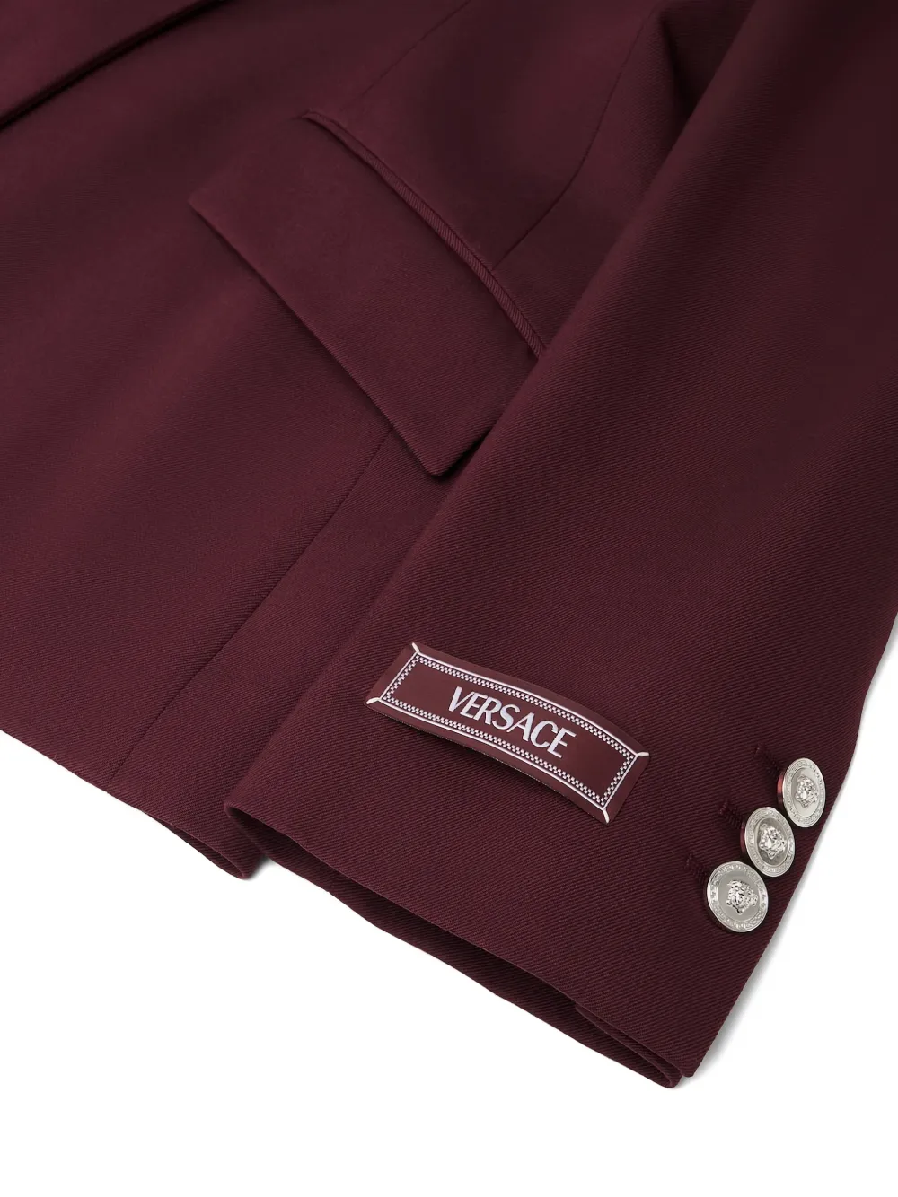 Versace Blazer met enkele rij knopen Rood