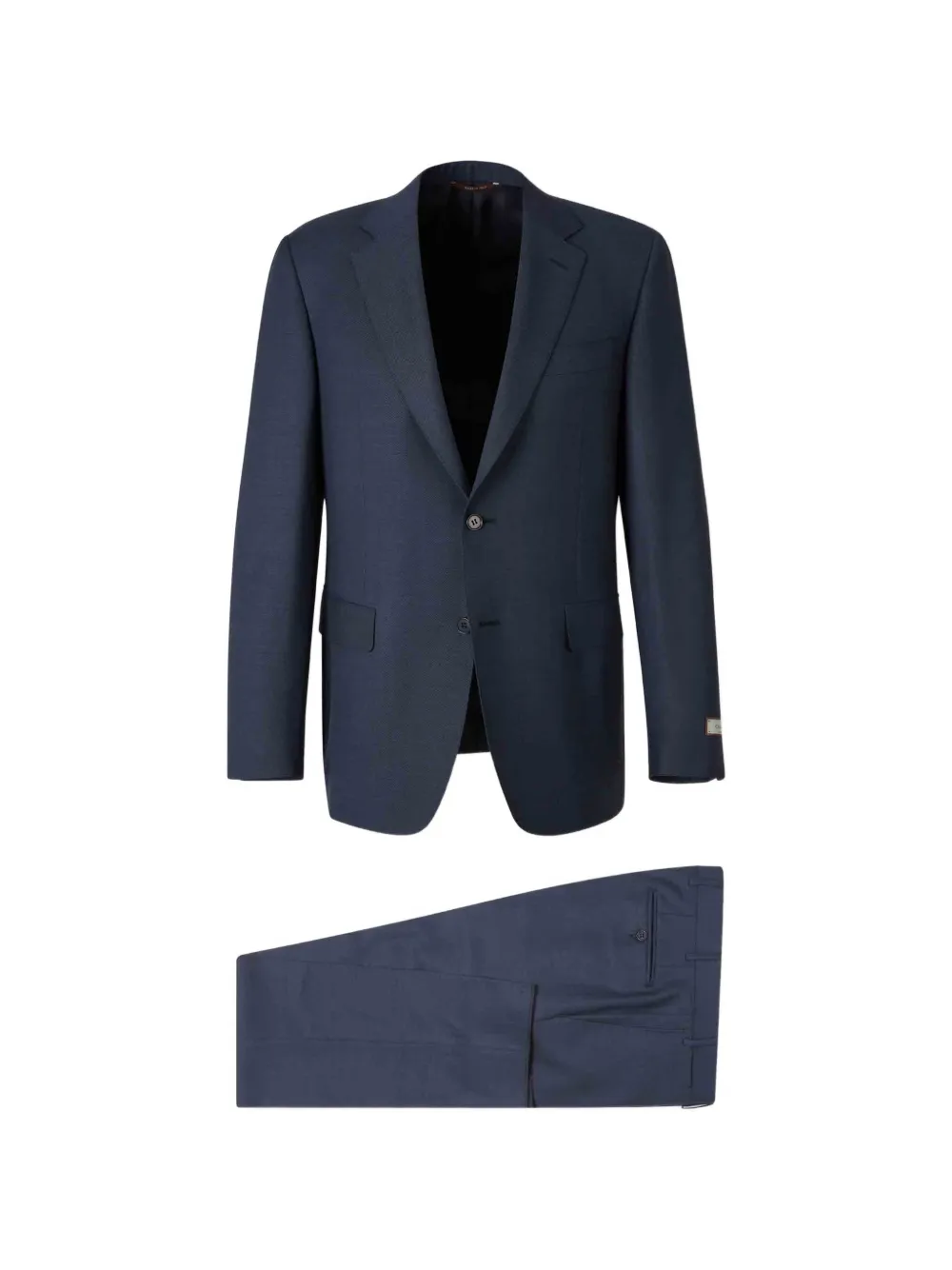 Canali button double-breasted suit - Blu