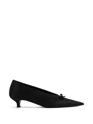 Max Mara ポインテッドトゥ レザーパンプス | ブラック | FARFETCH JP