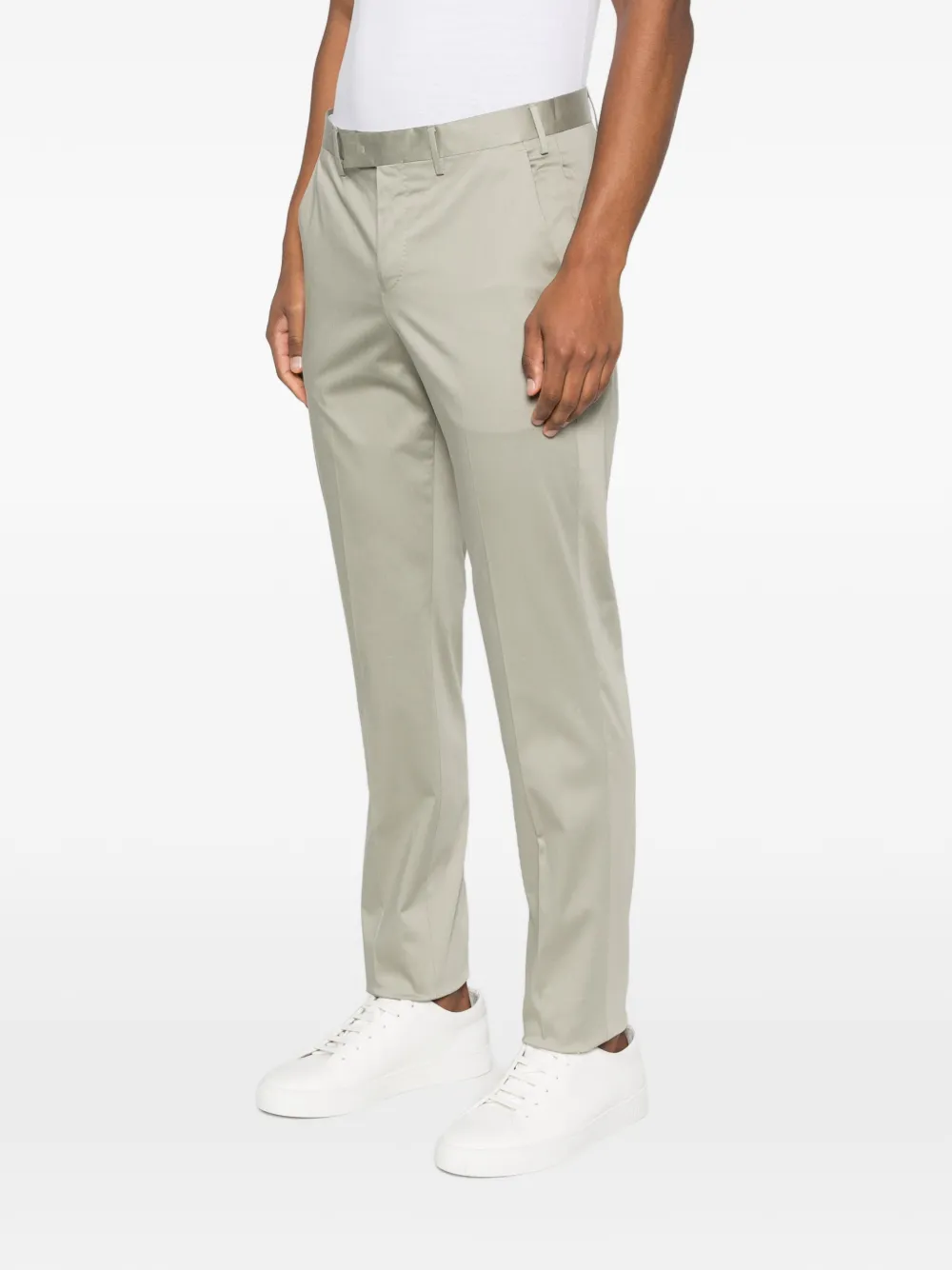 PT Torino Broek met cuffs Groen