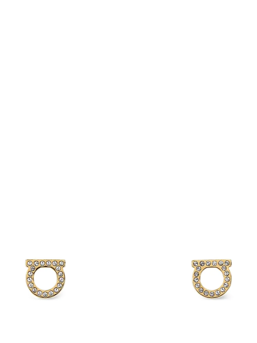 Ferragamo crystal-embellishment stud earrings - Oro