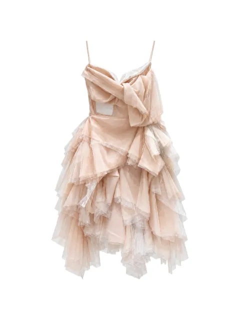 Maticevski ruffled tulle mini dress