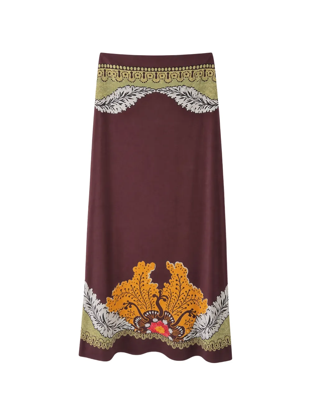 La DoubleJ graphic-print A-line skirt · OS