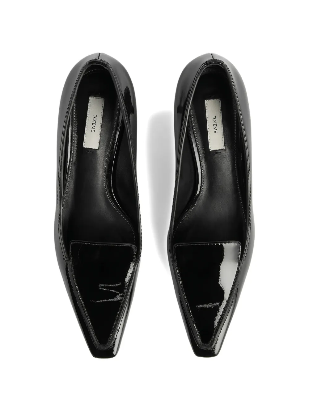 TOTEME Lakleren pumps Zwart