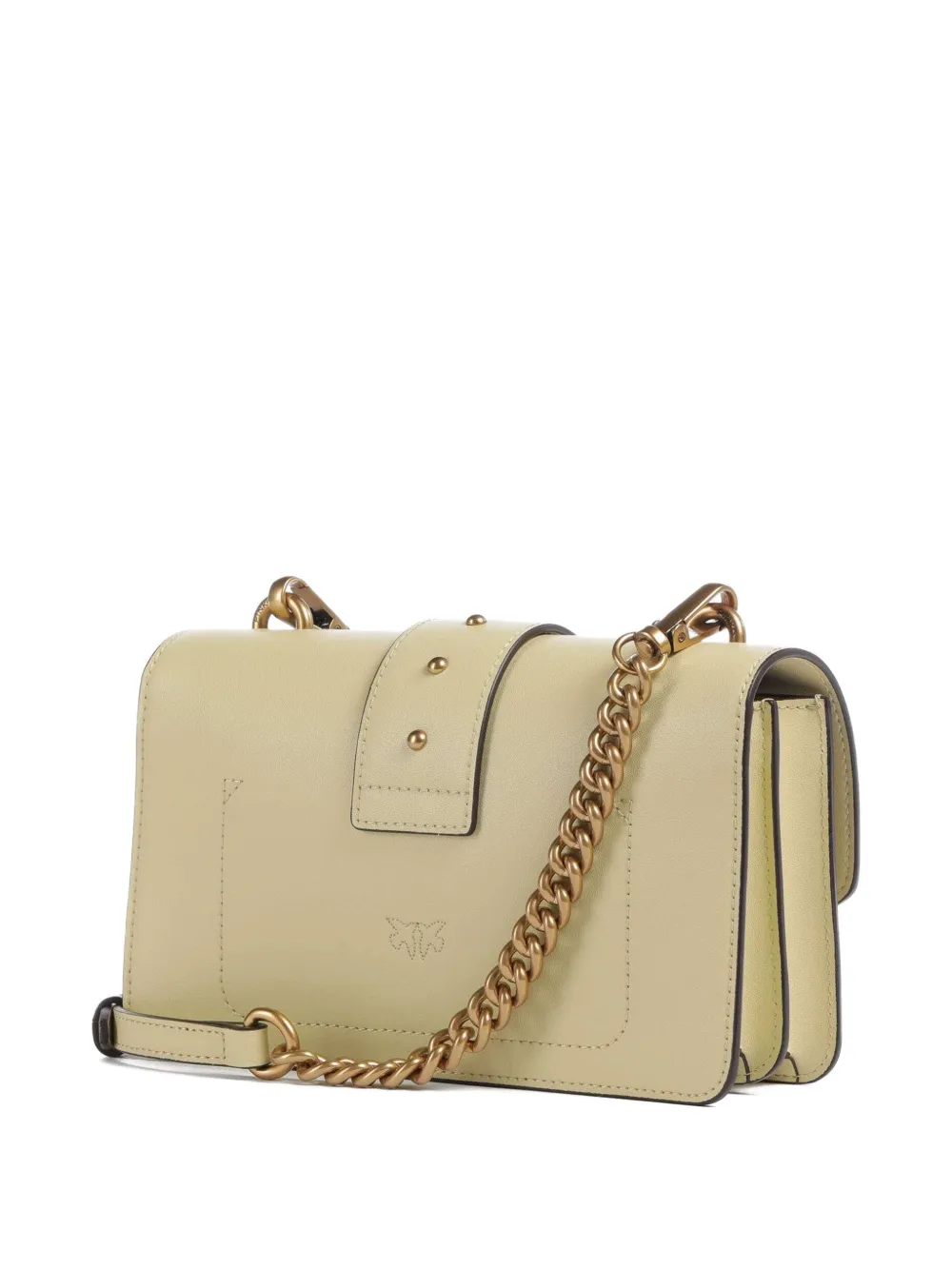  Pinko Love One Birds Hardware Shoulder Bag - Neutrals 