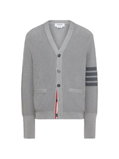 Thom Browne four-stripe V-neck cardigan
