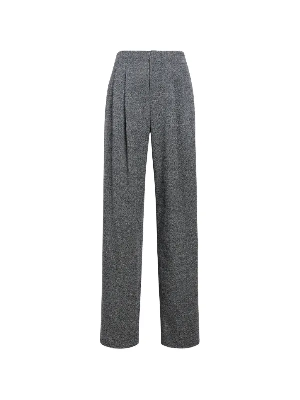 Proenza Schouler Fontana Trousers in Melange Suiting in Grey