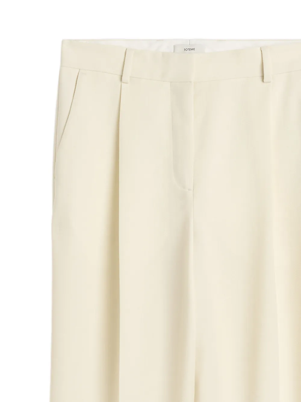 TOTEME Broek met vlakken Wit