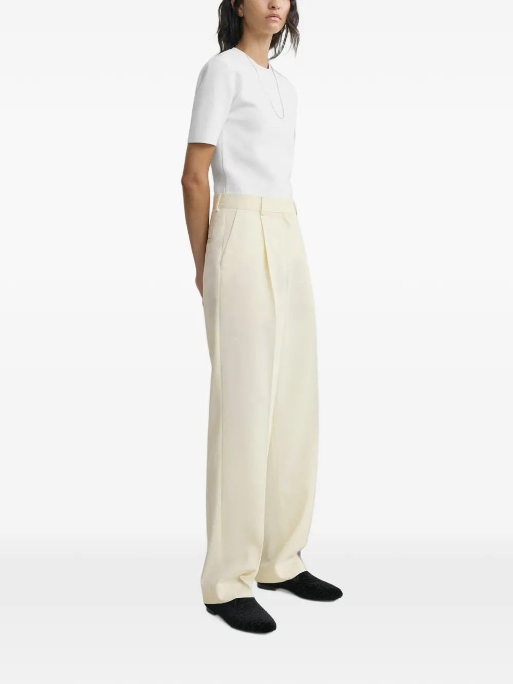 TOTEME Broek met vlakken Wit