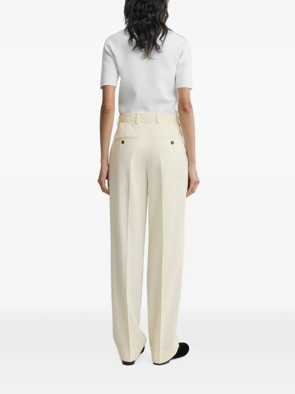 TOTEME Broek met vlakken Wit