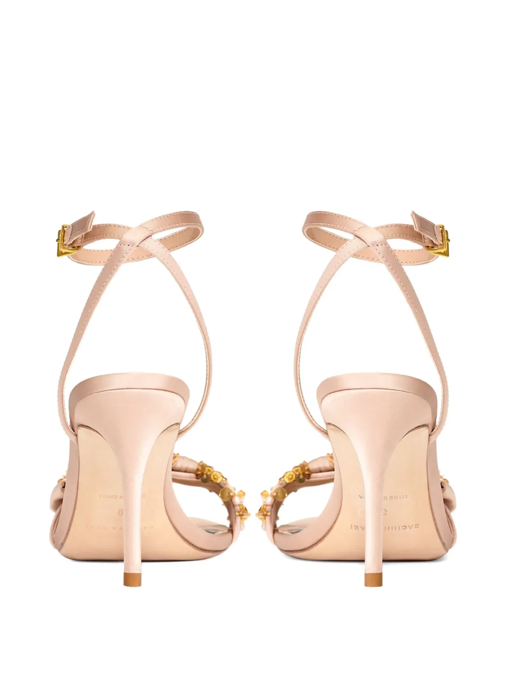  Sachin & Babi Embellished Bow-detail Sandals - Neutrals 