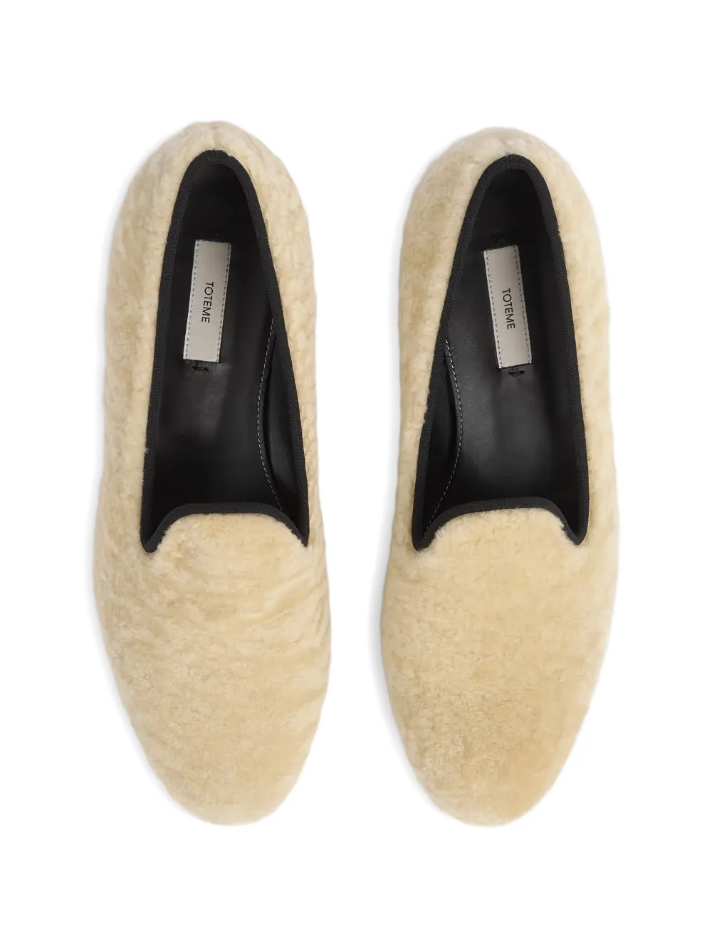  Toteme Shearling Loafers - Neutrals 