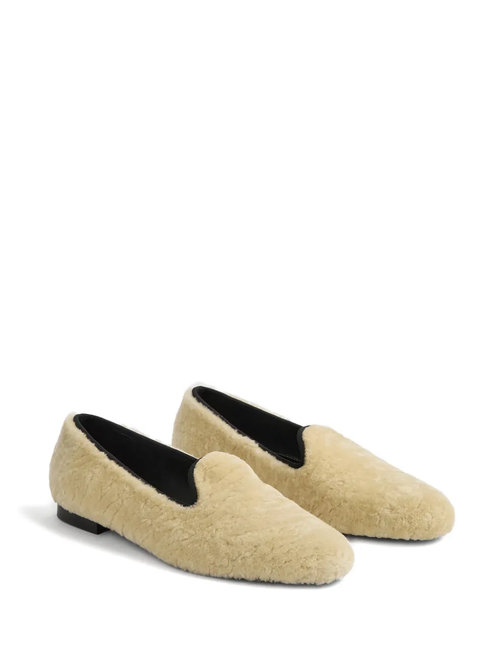  Toteme Shearling Loafers - Neutrals 