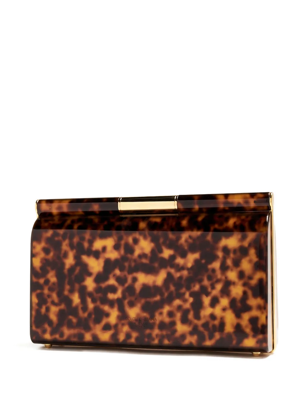 Dolce & Gabbana Medium Marlene clutch met kettingband Bruin