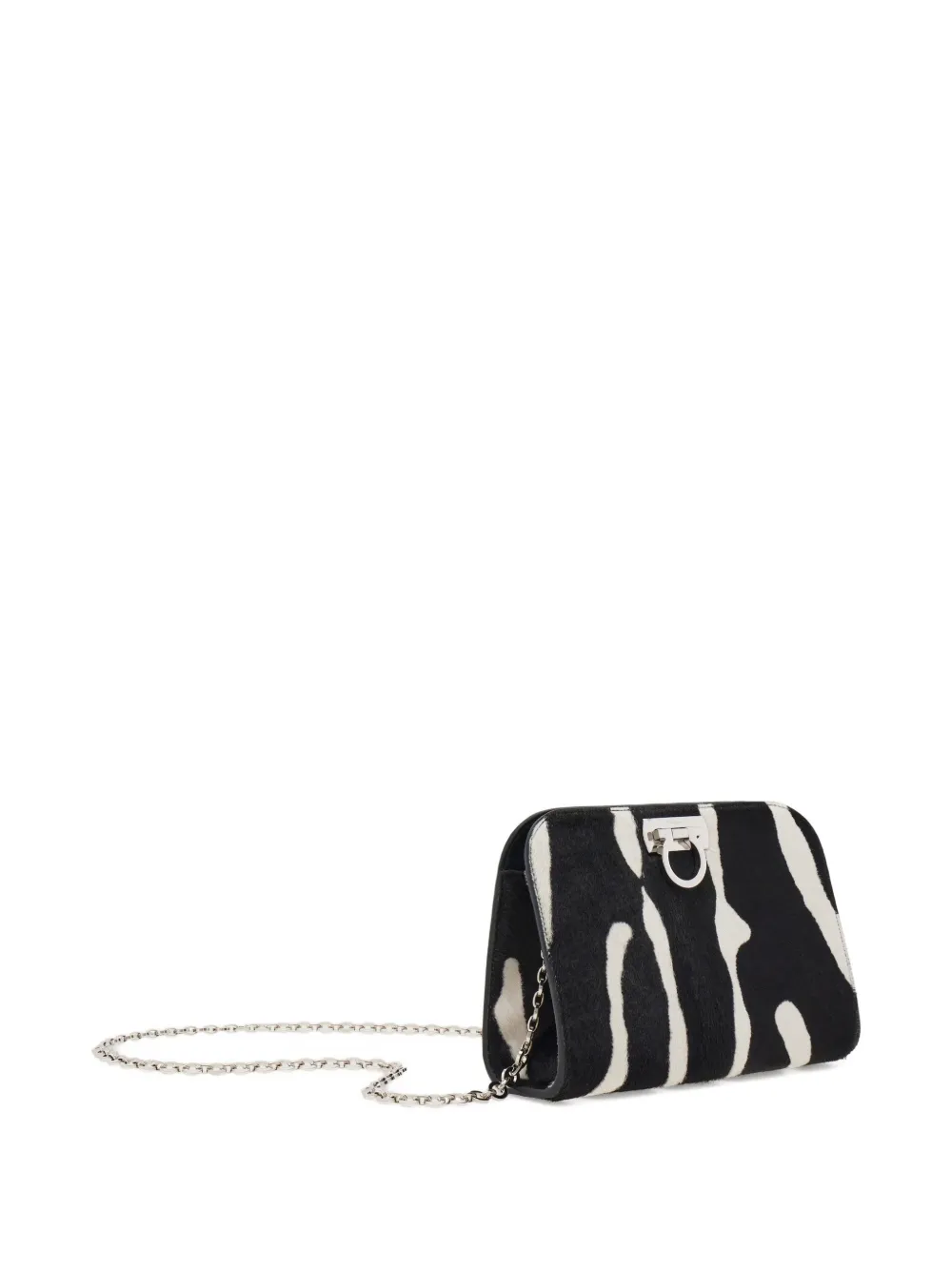  Ferragamo Diana Clutch Bag - Black 