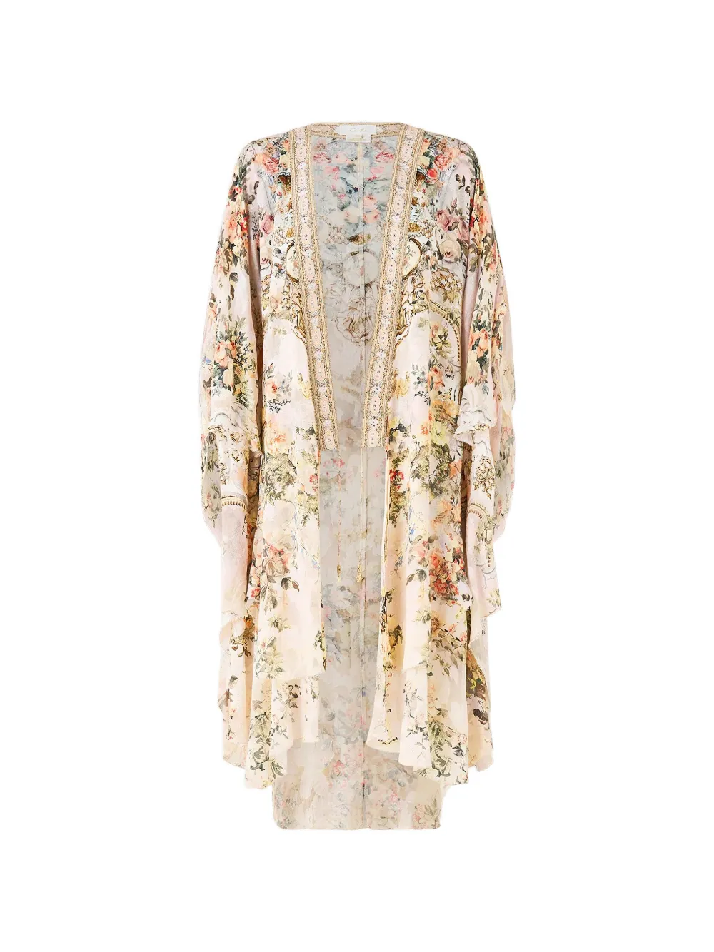 Camilla floral-print coat - Toni neutri