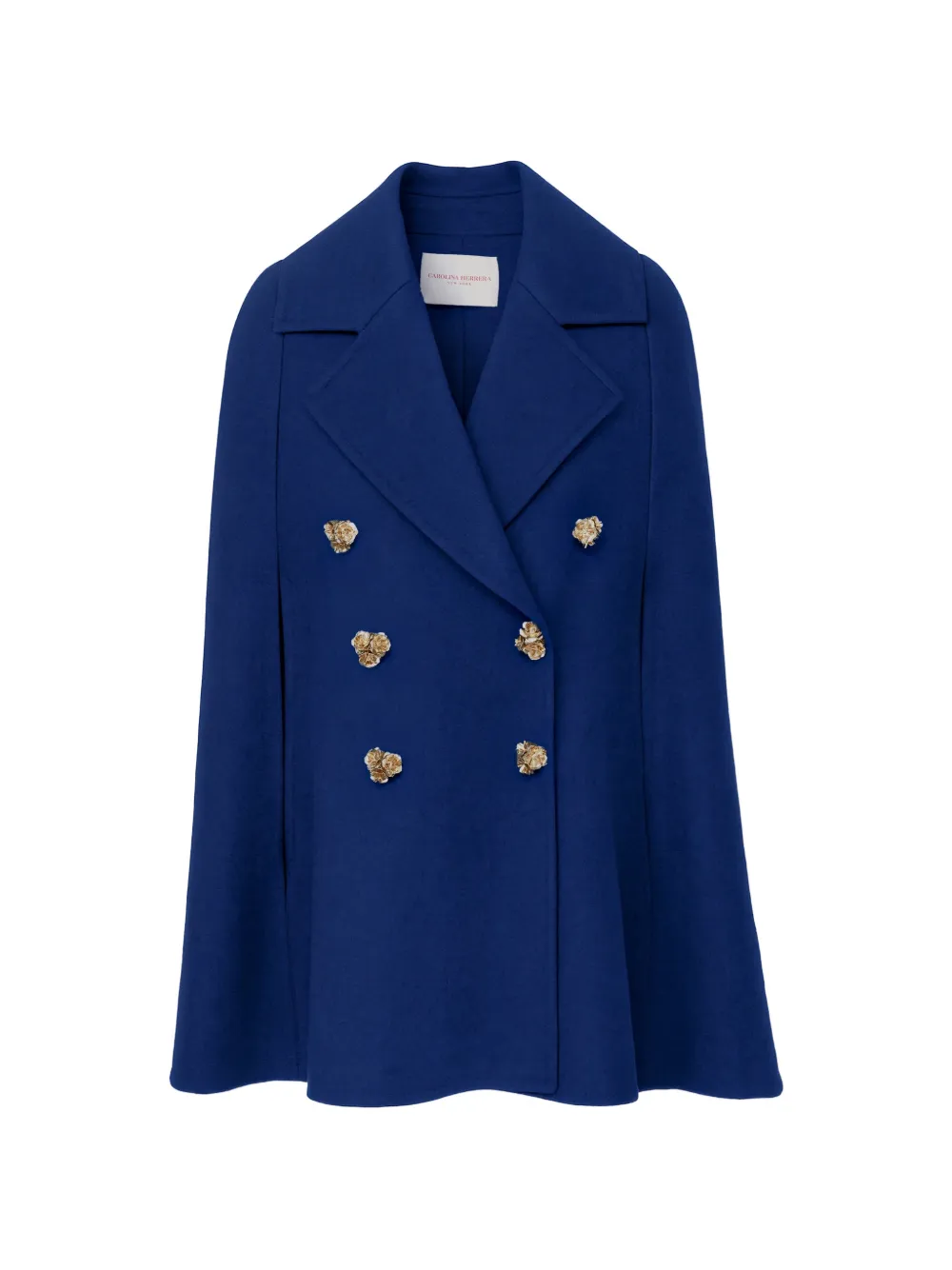 Carolina Herrera double-faced peacoat cape - Blau
