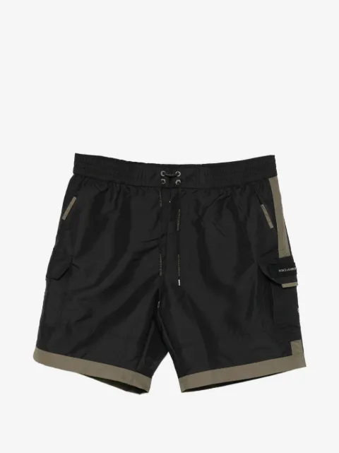 Dolce & Gabbana zip-fastening logo-detail swim shorts