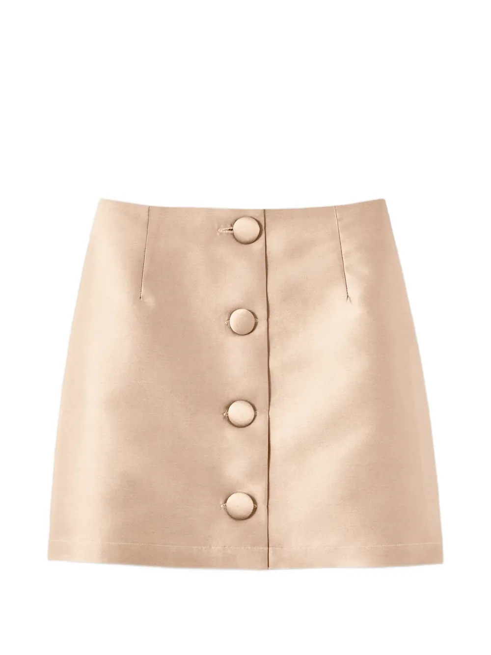 DESTREE Lucio button mini skirt - Toni neutri