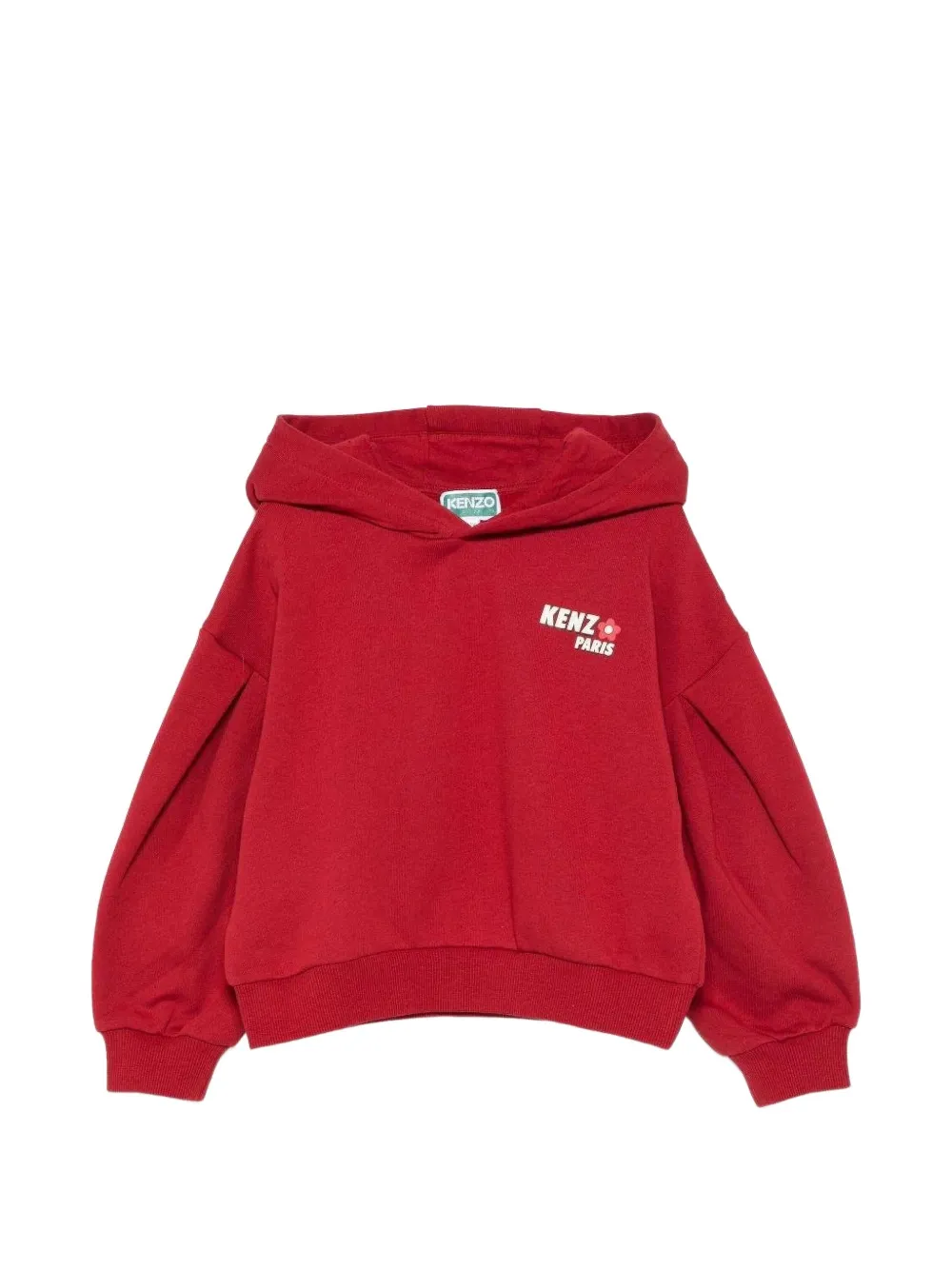 Kenzo Kids logo-detail hoodie - Rosso
